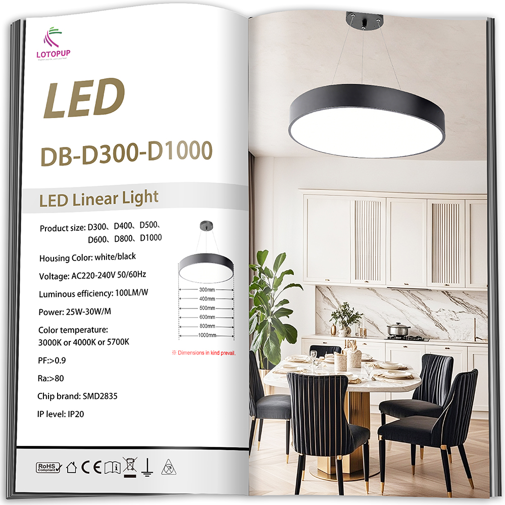 Modern LED Ring Chandeliers Pendant Lights Aluminum Profile Circle for Home and Office Beautiful Lighting Solution