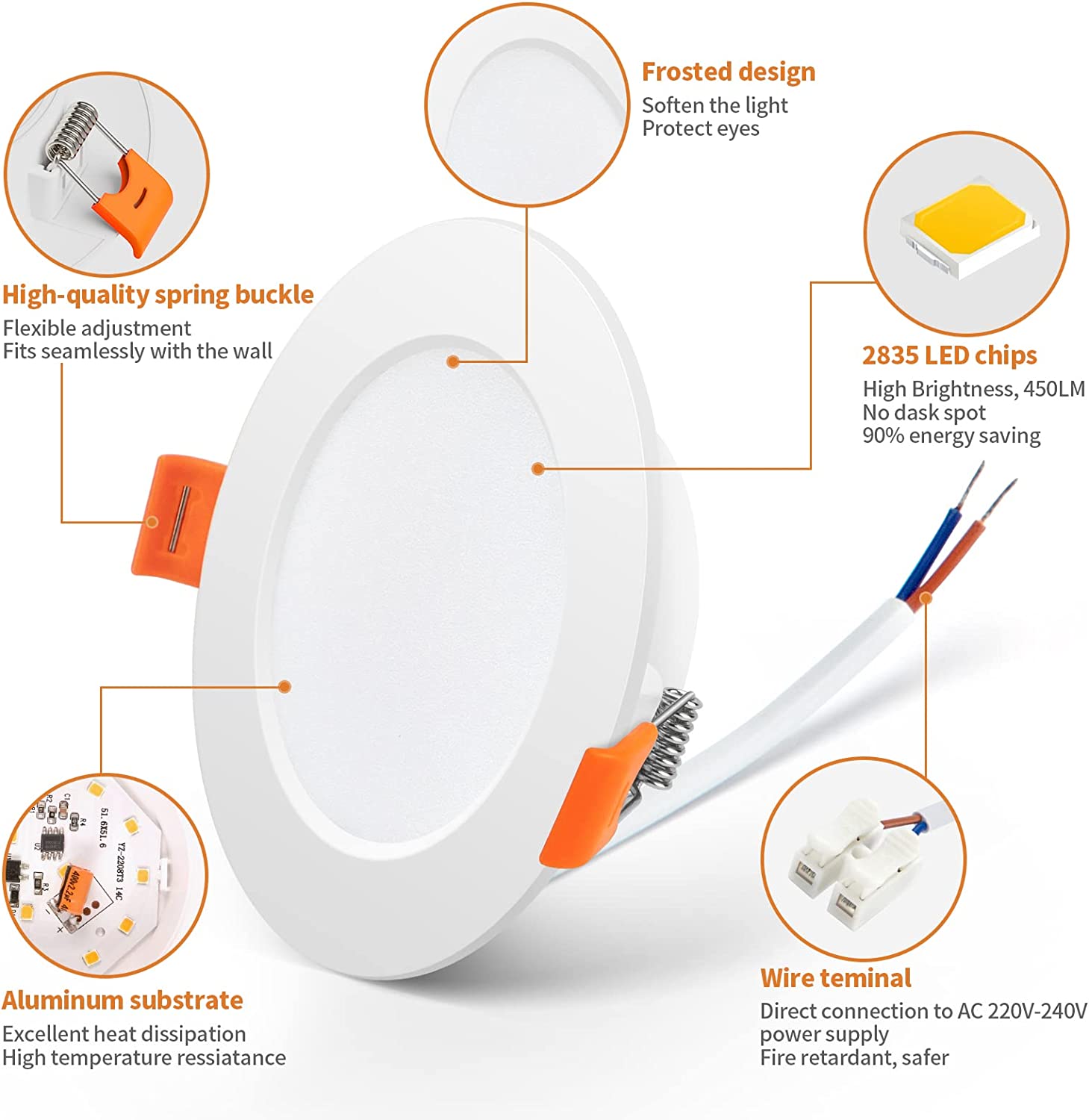3w 9w 12w 18w 24w 2.5 Inch 4 Inch Potlights Dimmable Led Downlight Mini Cct Led Recessed Downlight Led Panel Light