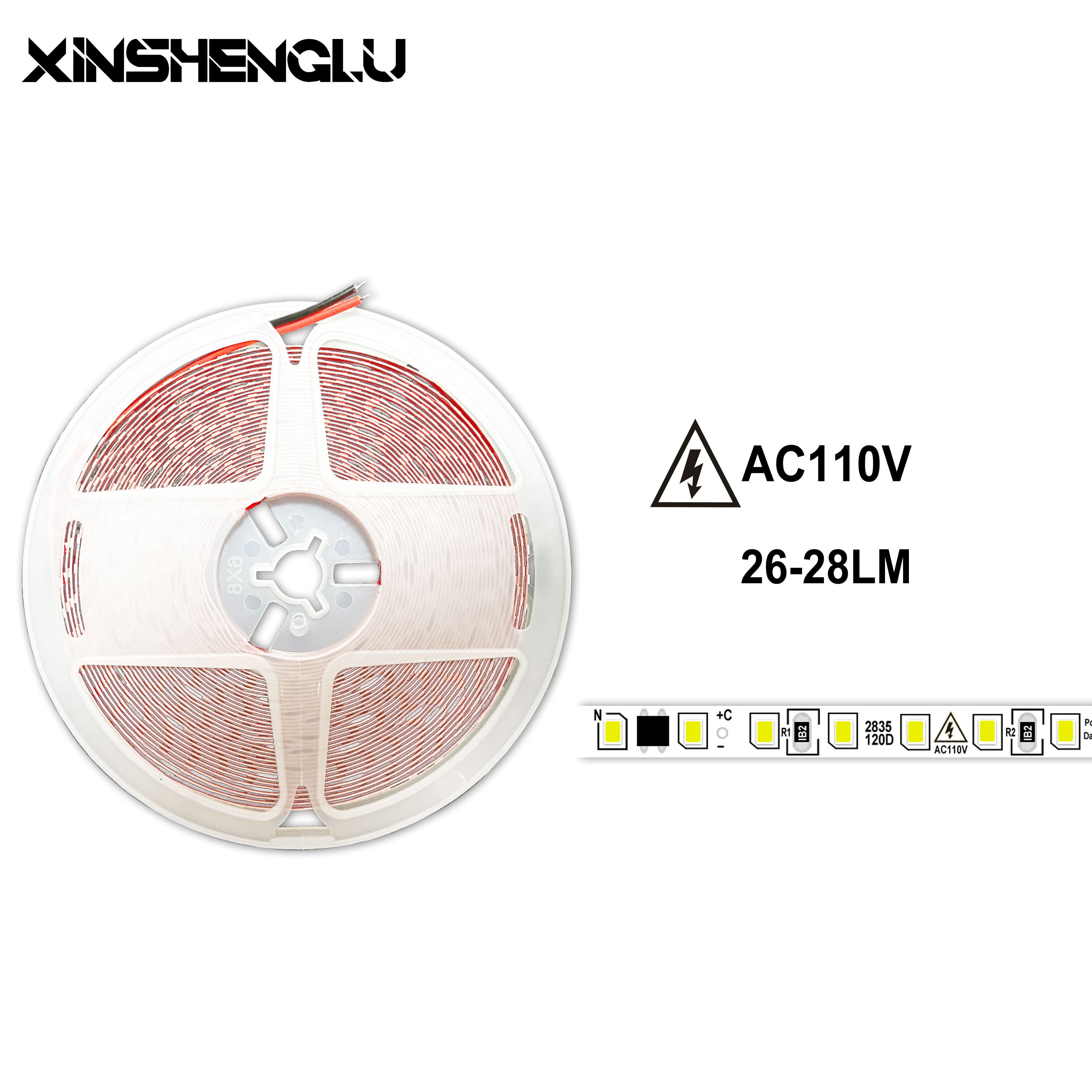 Customizable SMD2835 110V LED Strip 120D/60D High Voltage App Control Cuttable IP65-Cold White Warm White-6500K 2700K Color