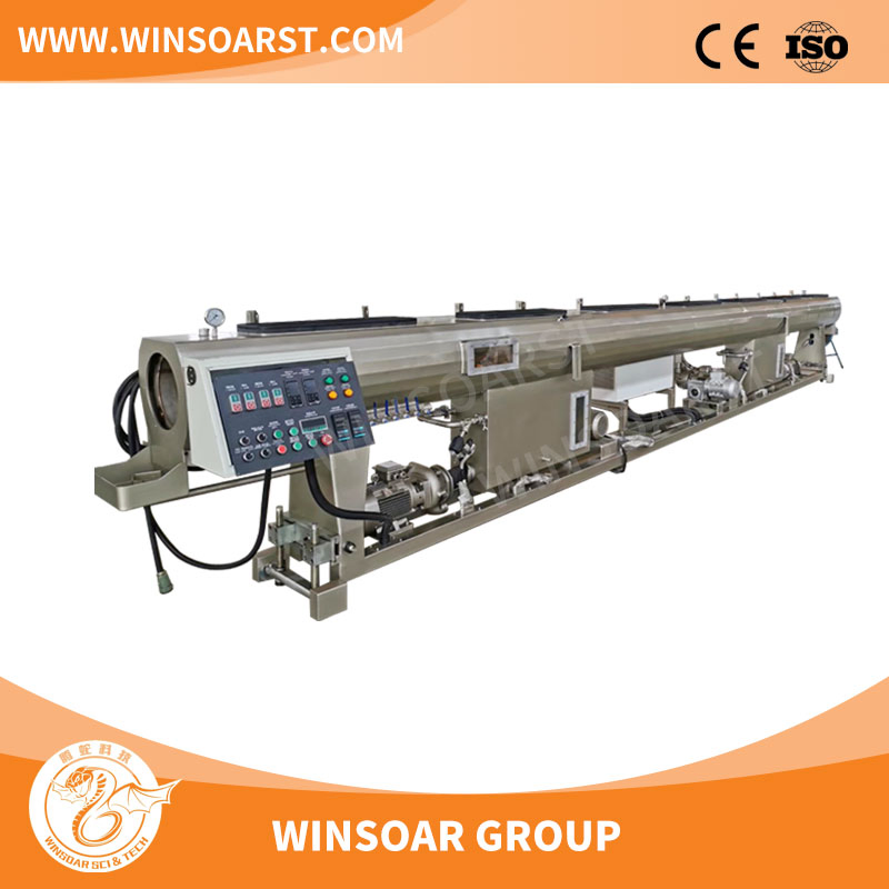 أنبوب conduit للماء والكهرباء من البلاستيك PE/PP/PPR/HDPE LDPE (آلة البثق، السحب، القطع، اللف، التوسيع) خط إنتاج صناعة البثق