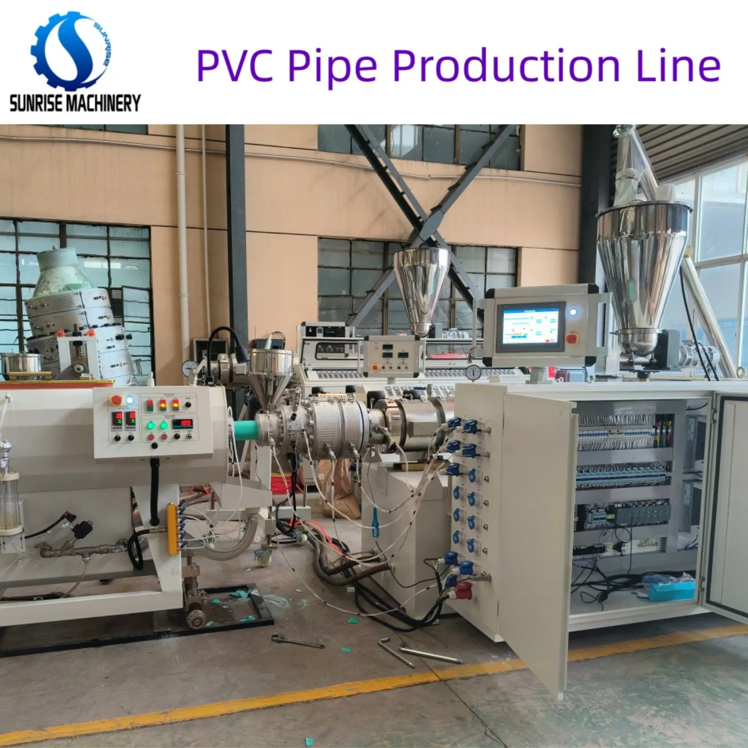 آلة تصنيع إنتاج أنابيب مرنة مزدوجة الجدران ومجاري من البلاستيك HDPE وPE وPP وUPVC وPVC وPPR وPex
