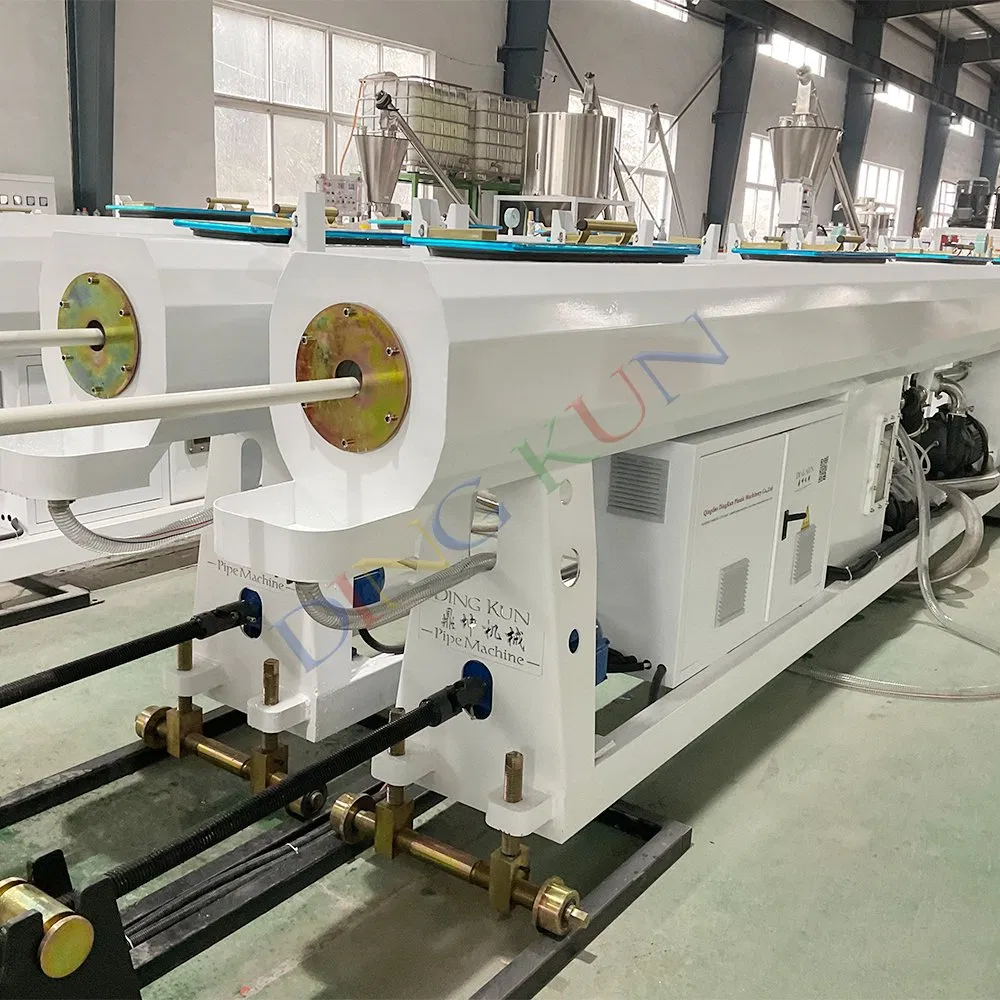 16-630 مم PVC CPVC UPVC / HDPE / LDPE / أنبوب/خرطوم مزدوج PP PPR مزدوج وبرغي واحد / آلة صنع البلاستيك الطرد للمياه / الغاز سعر الإمداد