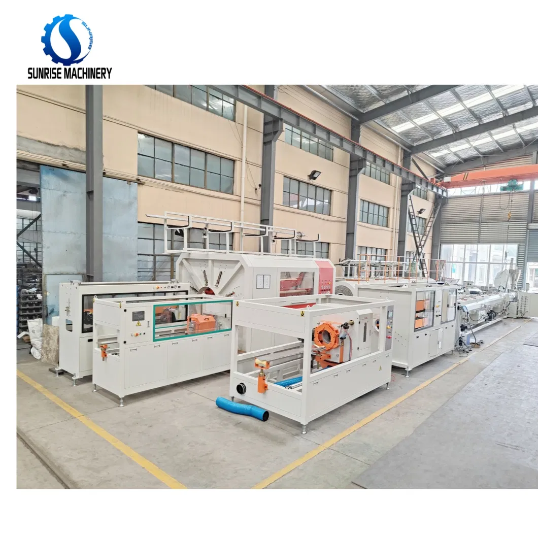 آلة تصنيع إنتاج أنابيب مرنة مزدوجة الجدران ومجاري من البلاستيك HDPE وPE وPP وUPVC وPVC وPPR وPex