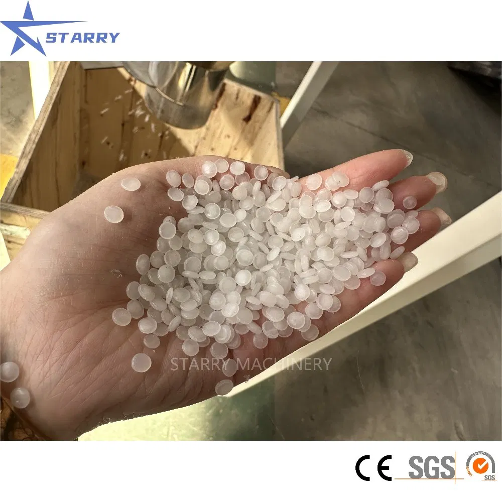 Starry-110 120kg آلة تقطيع البلاستيك لإعادة التدوير في الساعة LDPE HDPE PLA