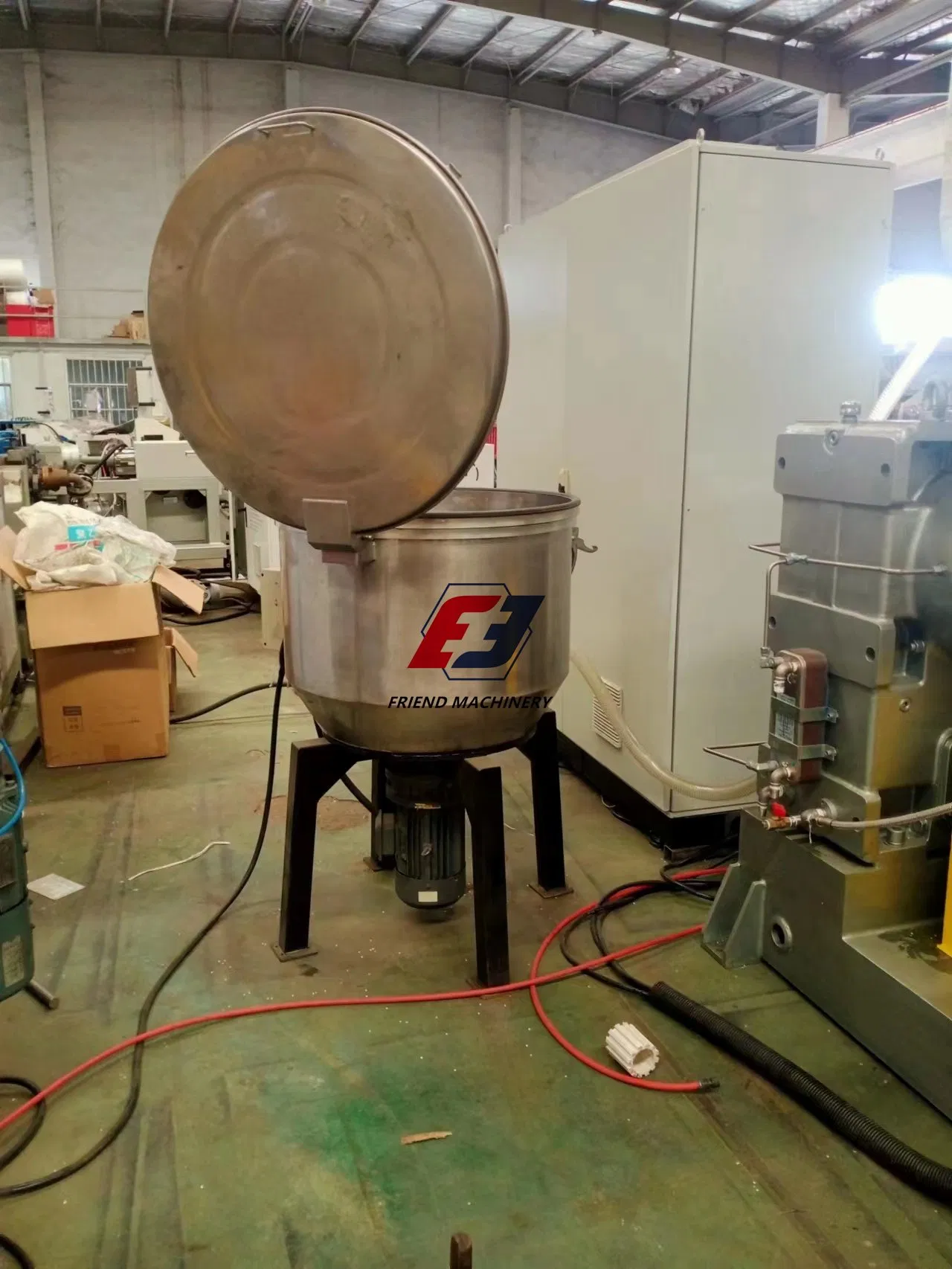 100kg إخراج SS304 خلاط بلاستيكي لخلط الحبيبات والكرات والماستر باتش والألوان