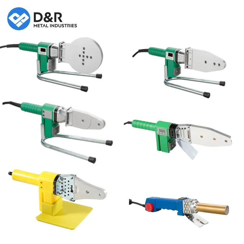 دي آر أفضل سعر 600W أدوات لحام الأنابيب البلاستيكية المحمولة 110V مجموعة أدوات لحام الأنابيب 800W آلة لحام بي بي آر 20~63mm لتجهيزات الأنابيب