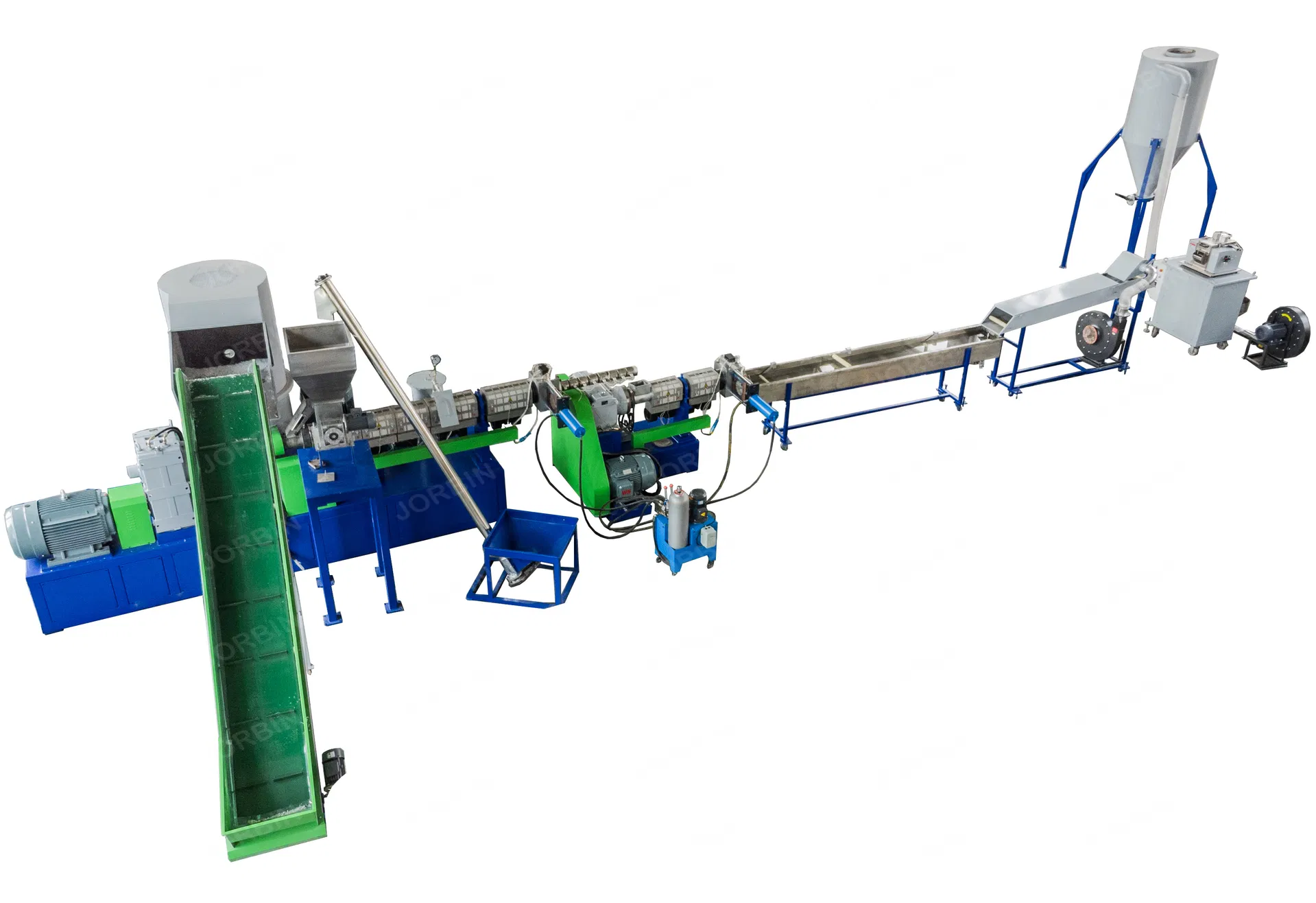 آلة إعادة تدوير أكياس البلاستيك من نوع HDPE وLDPE وPP وآلة تحبيب البلاستيك