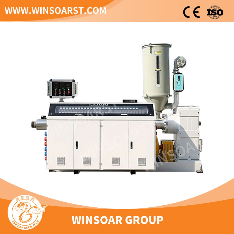 أنبوب conduit للماء والكهرباء من البلاستيك PE/PP/PPR/HDPE LDPE (آلة البثق، السحب، القطع، اللف، التوسيع) خط إنتاج صناعة البثق
