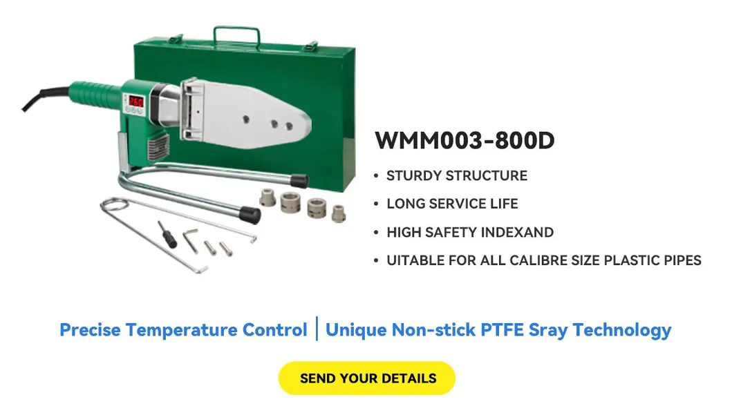 أفضل سعر 600W أدوات لحام الأنابيب البلاستيكية المحمولة 110V مجموعة أدوات لحام الأنابيب 800W آلة لحام بي بي آر 20~63mm لتجهيزات الأنابيب