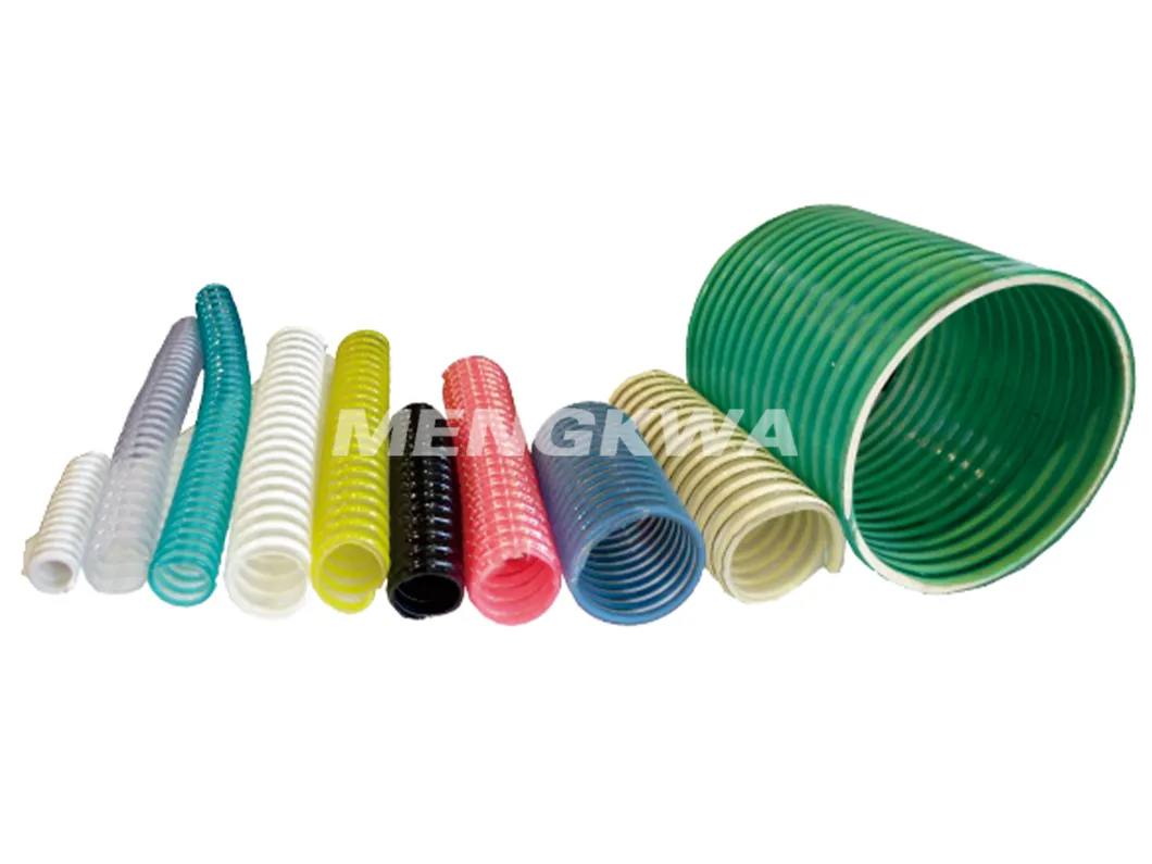 خط إنتاج خرطوم شفط PVC بجودة تلقائية، آلة تصنيع أنابيب مرنة حلزونية باستخدام برغي مفرد