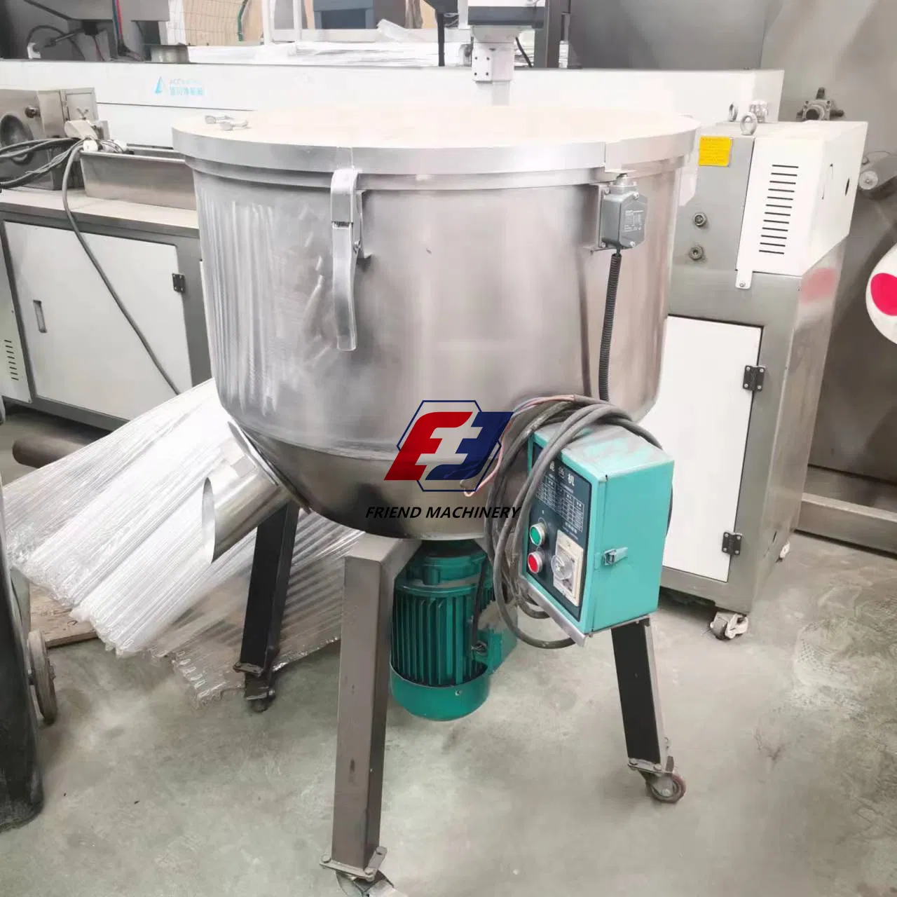 100kg إخراج SS304 خلاط بلاستيكي لخلط الحبيبات والكرات والماستر باتش والألوان