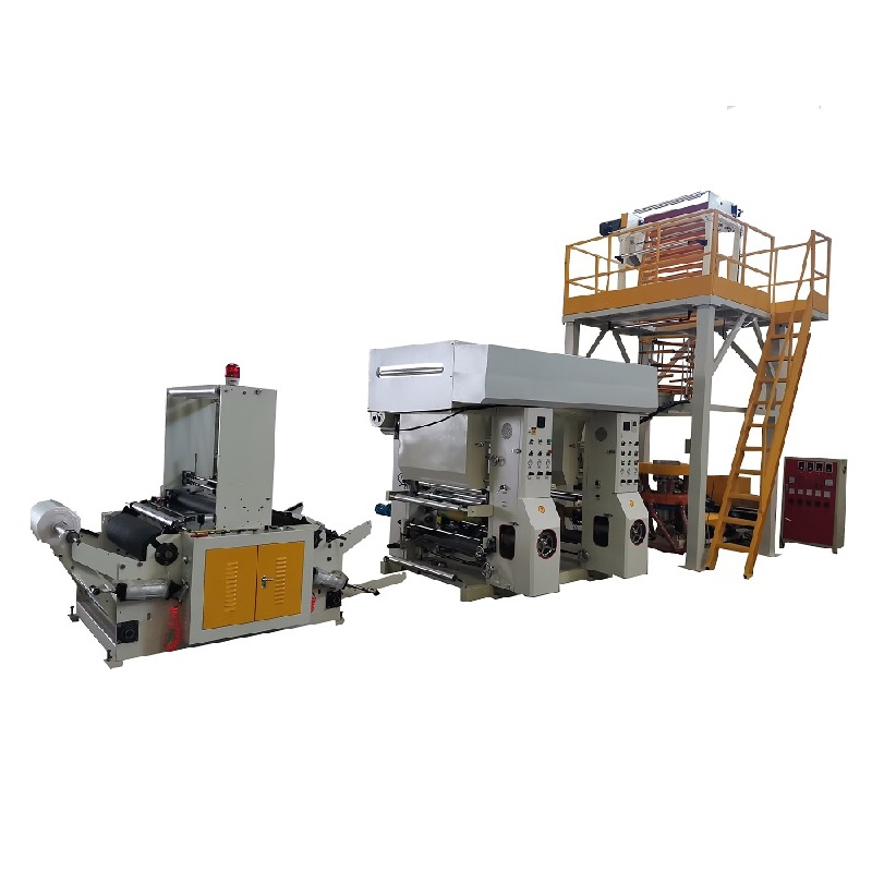 آلة نفخ وطباعة فيلم الانكماش الحراري من البلاستيك LDPE و HDPE
