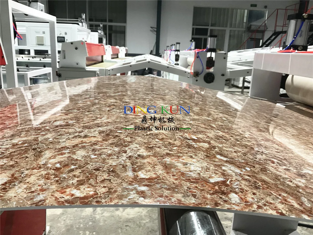 ورقة جدارية مزخرفة من الرخام الصناعي PVC UV