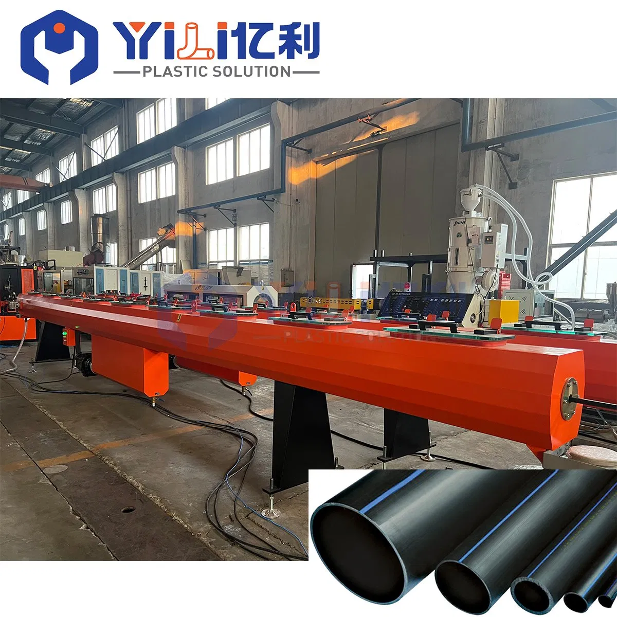 16 إلى 1600mm آلة تصنيع أنابيب المياه عالية السرعة من البلاستيك HDPE PPR للصرف والري وخراطيم الغاز وقنوات الكهرباء
