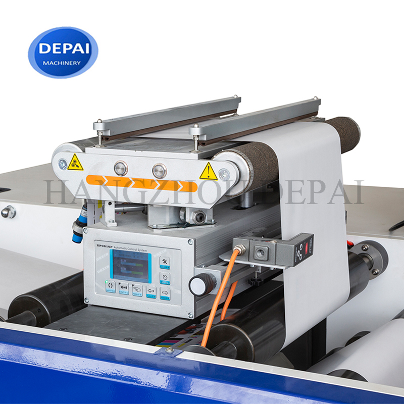 Dp-450-8 آلة طباعة الملصقات الرقمية من نوع بتلة مع محرك سيرفو ملون لطباعة الملصقات الأفقية بتقنية الفلكسو