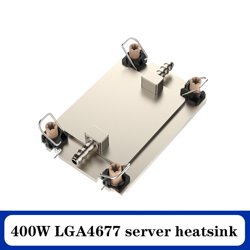 Igh Performance 1U Copper LGA4677 400W Water Cooler Block LGA4189 Liquid CPU Cooler Server Processor