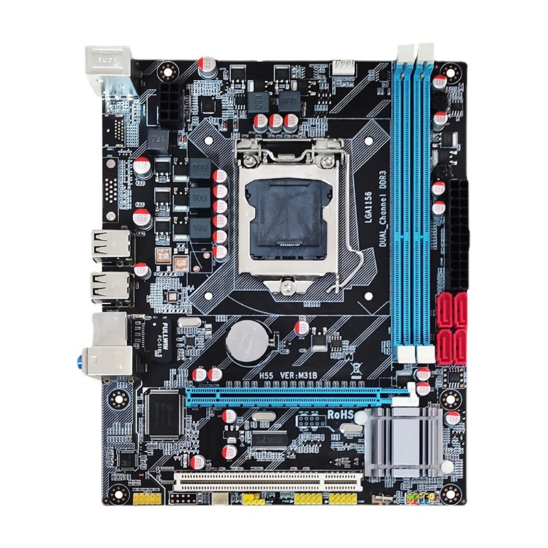 H61 DDR3 Motherboard 1156 Pin P55 Desktop Computer Motherboard DDR3 Memory Support I3 530 I5 750 660 CPU