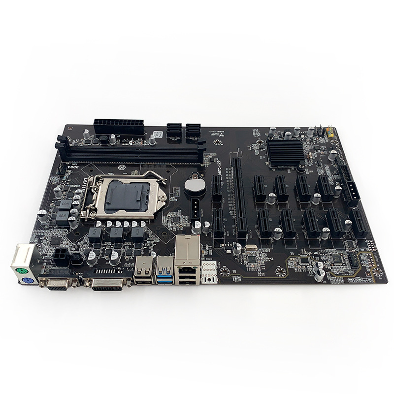 Computer Motherboard B250, Motherboard 1151 Interface DDR4 Not Direct Insertion Graphics Card 9-card Kit 1X to 16X Conversion