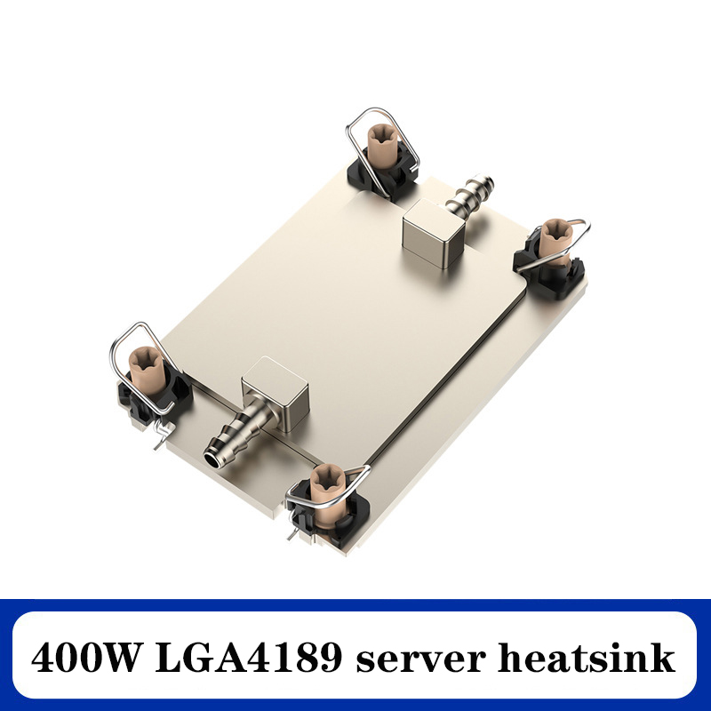 High Performance Copper LGA4189 400W Copper Base+copper Fins CPU Cooler Water Cooling Block LGA4189 Server Heat Sink
