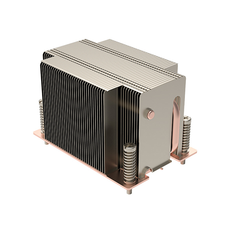U Server Heat Sink  AM5 for Server Processor 2 Heat Pipe Coolers Aluminum Heat Sink