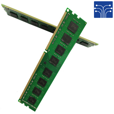 DDR RAM Chips Closeup