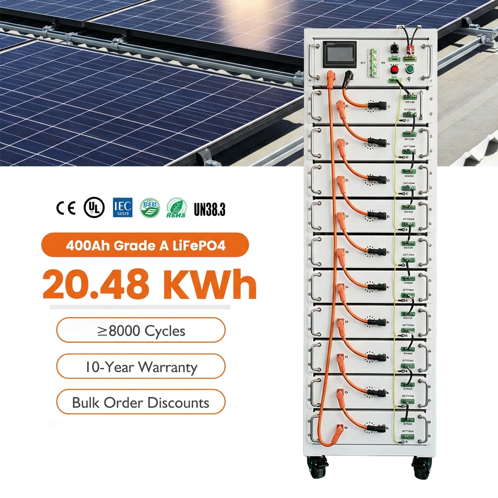 51.2V Portable LiFePO4 Power Station 48V 200Ah 400Ah ESS Rack-Mounted Battery Pack Energy Storage 20KWh Backup Battery Factory