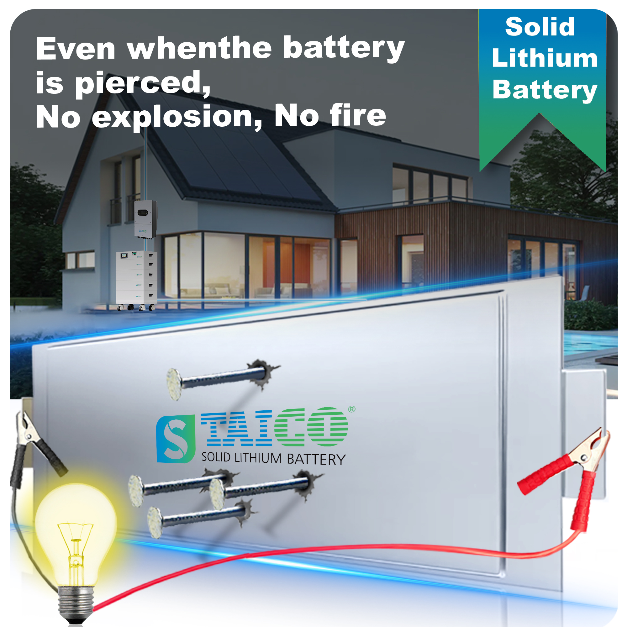 Three Phase 20kw 30kw 40kw 50kw Lifepo4 Pack Solar Solid State Battery 100Ah on off Grid Lithium Ion High Voltage Battery