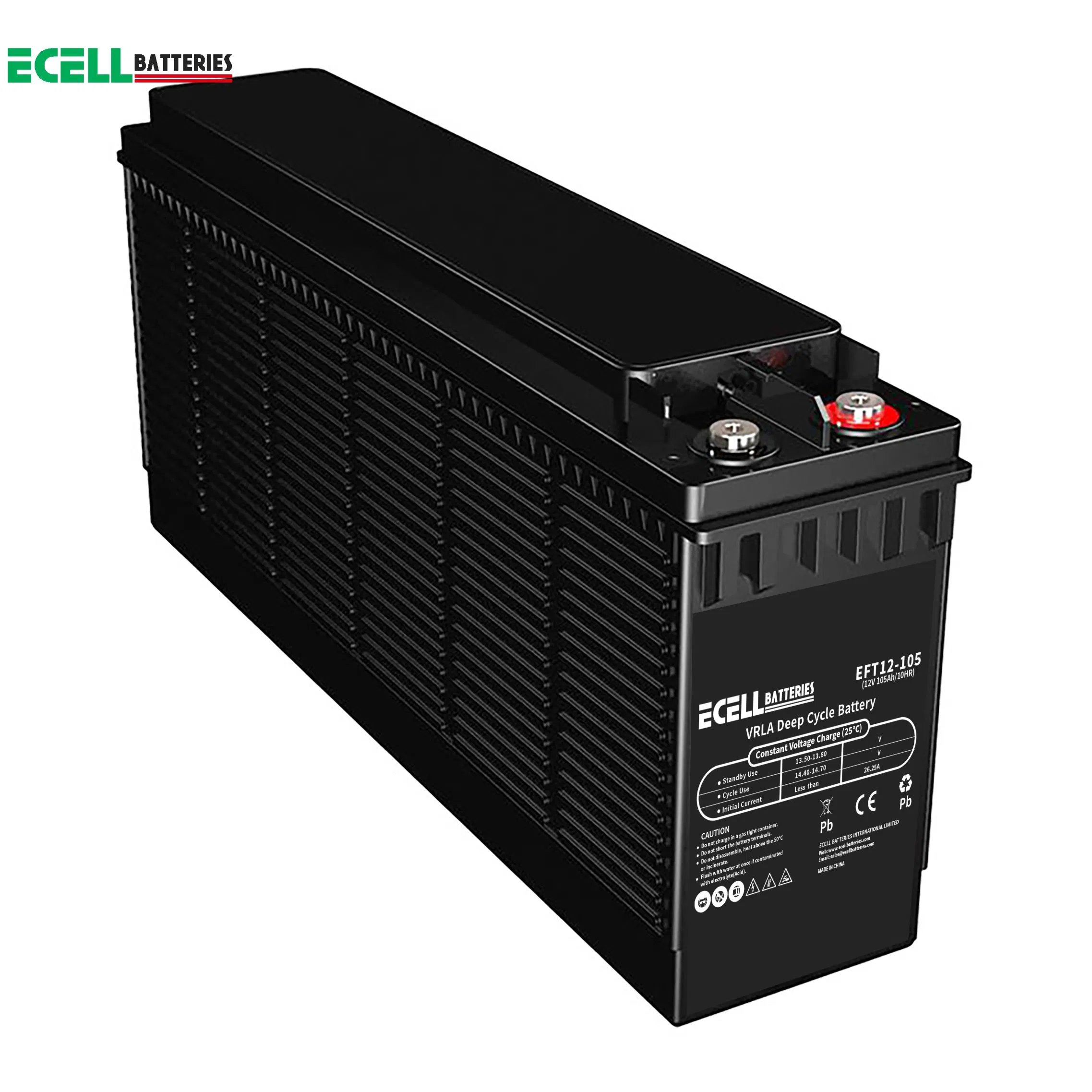 Reliable 12V 80ah Lead-Acid Front Terminal Battery Built for Mission-Critical Telecommunications Infrastructure
