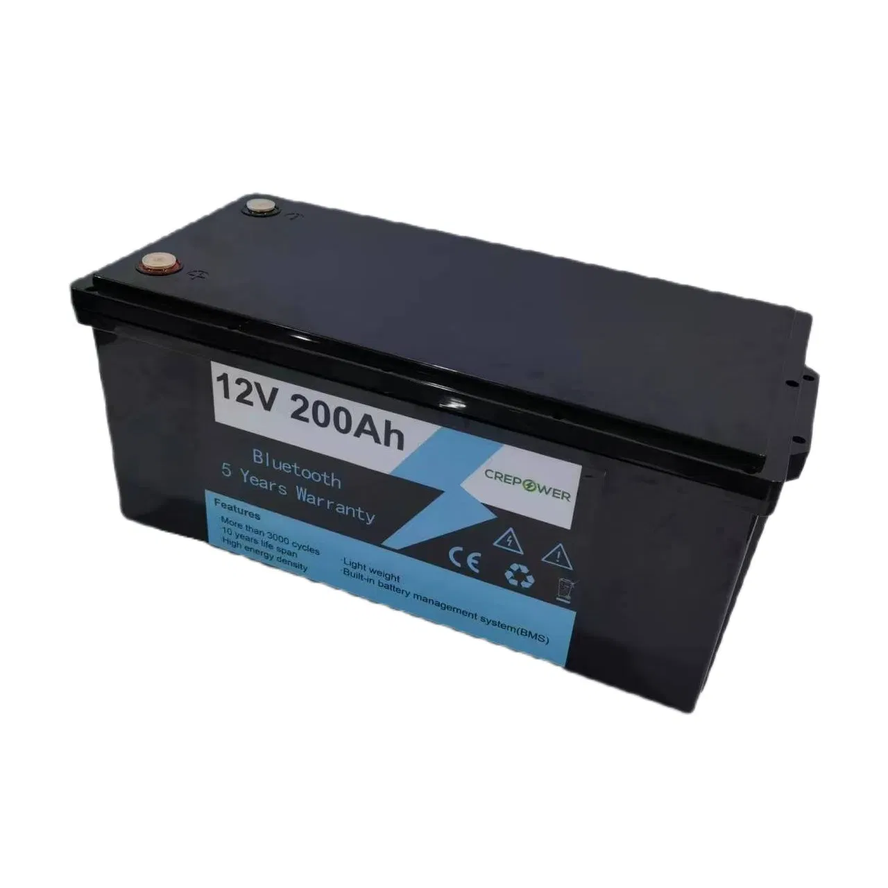 LiFePO4 12V 200ah Lithium Technology Smart BMS Inside Solar Storage Battery
