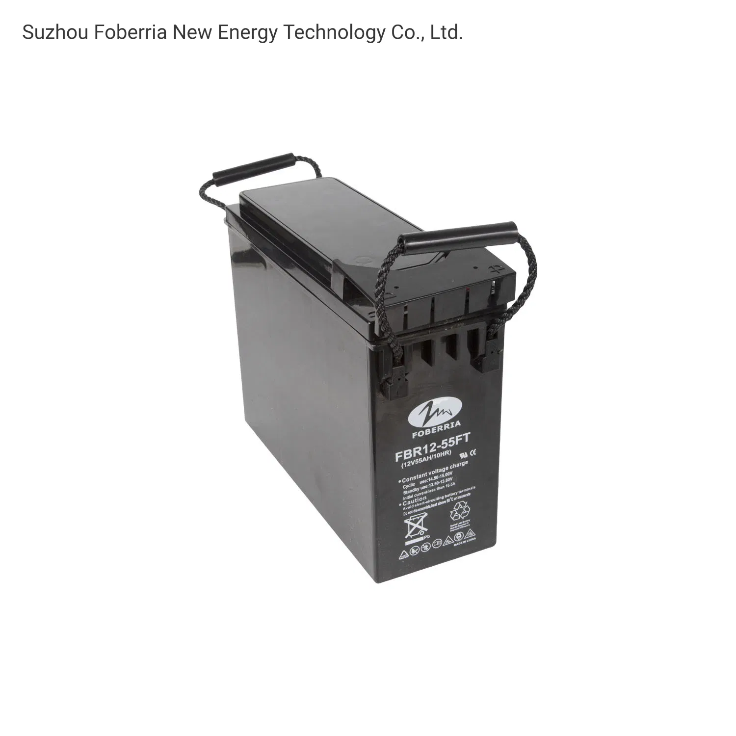 Factory 12V 55ah Front Terminal VRLA AGM Battery for Telecommunication System