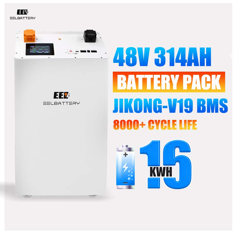 EU STOCK 51.2V 16kwh Vertical LiFePO4 Battery Pack Dual Protection Home Solar ESS Pre-Assemble Completed Energy Storage System