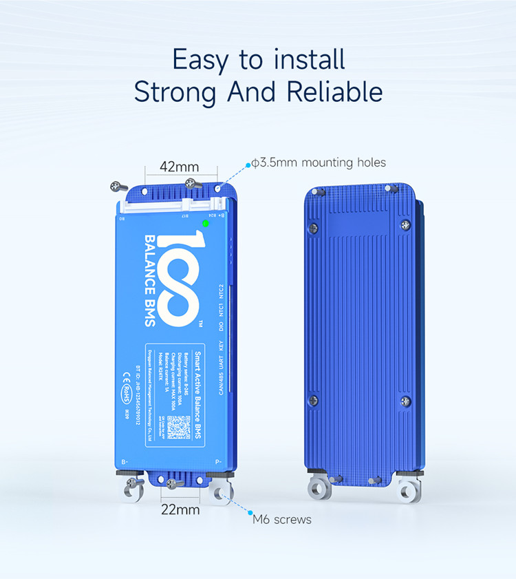 Smart BMS Mounting Holes Detail