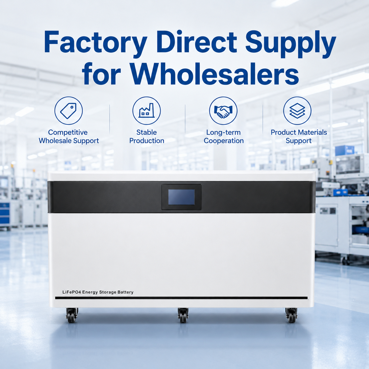 40kWh 800Ah LiFePO4 Solar Battery For Battery Wholesalers Bulk Supply Residential ESS