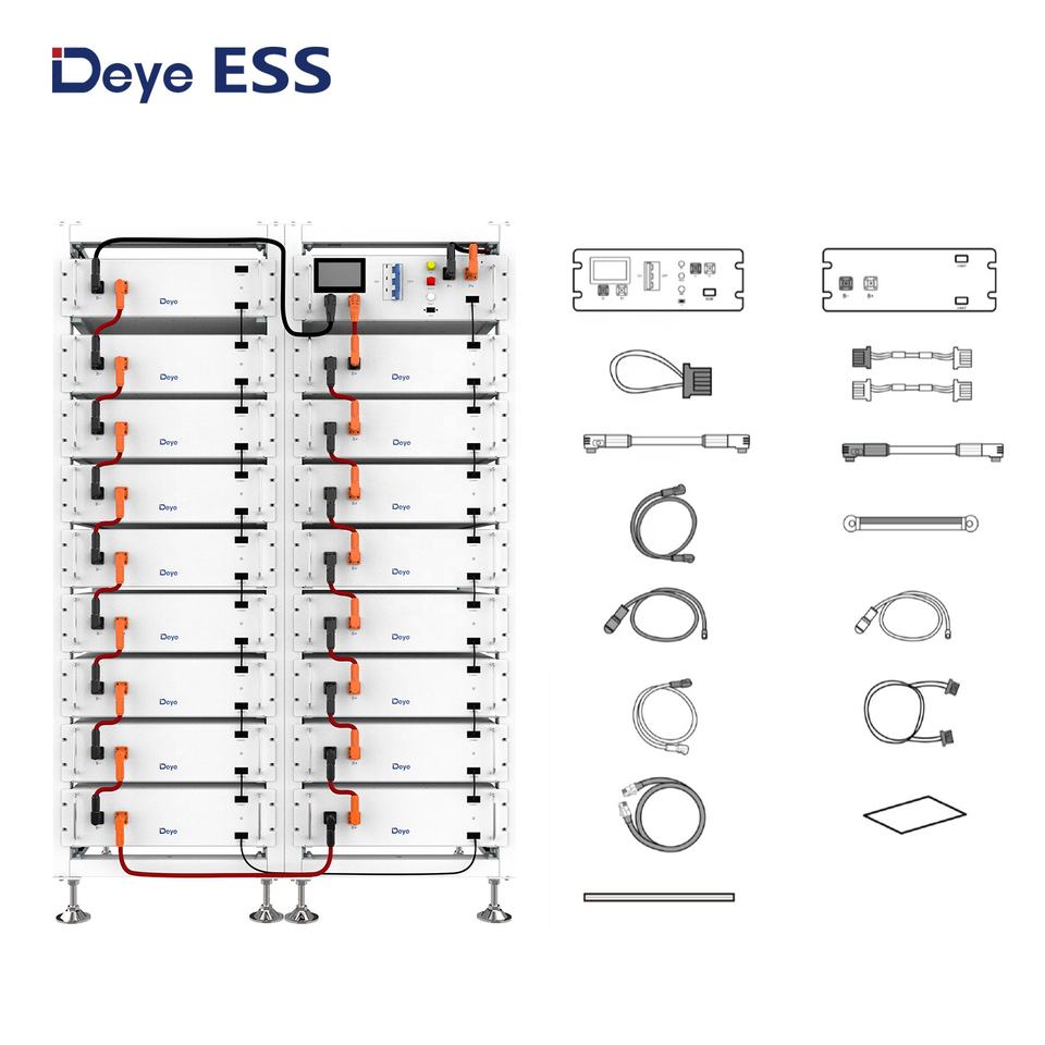 Deye Battery BOS-G Pro 2025 Lithium Solar Power Lifepo4 Storage Battery 100Ah Backup Bank with 10 Years Warranty