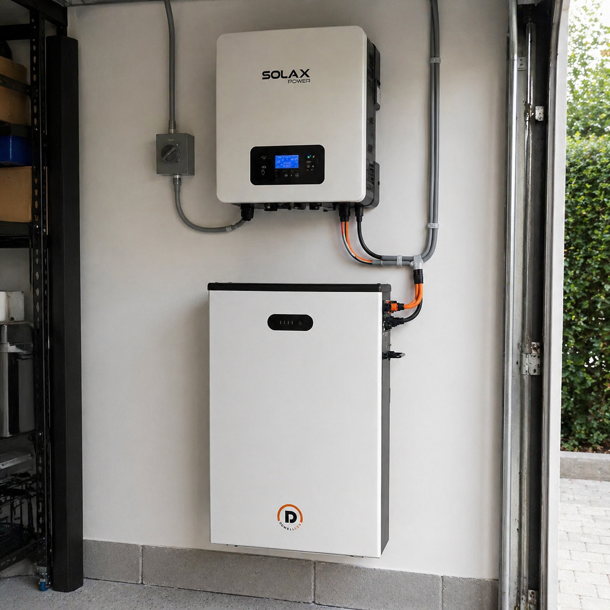 Ultra-Slim 51.2V 6.5kWh LiFePO4 Battery Wall-Mounted Home Energy Storage System 8000+ Cycles