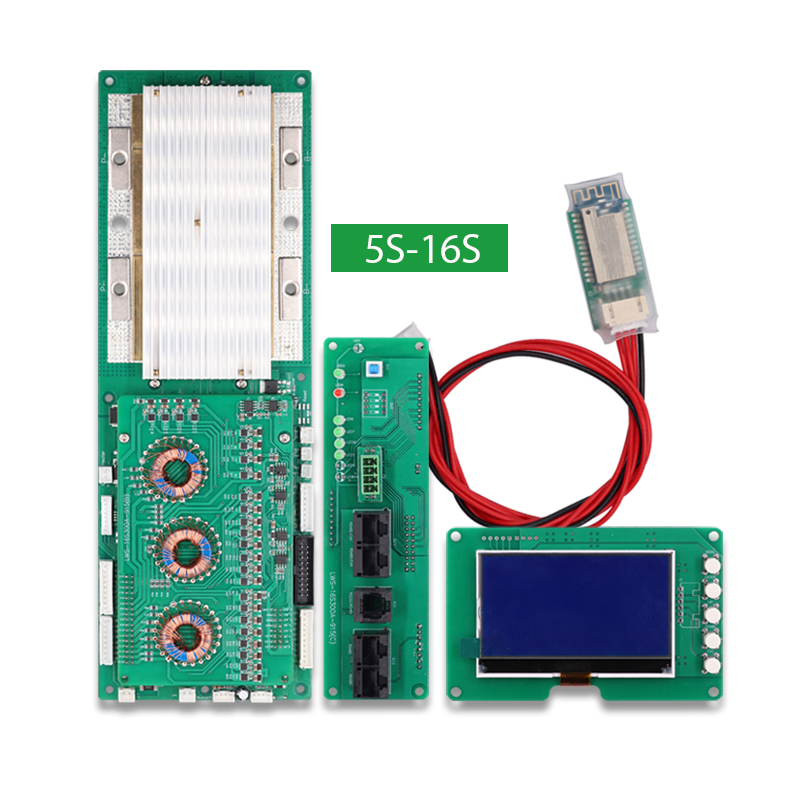 Active Balance Battery Management System Battery Repair Function 100A 200A 16S Lifepo4 BMS With BT NTC RS485