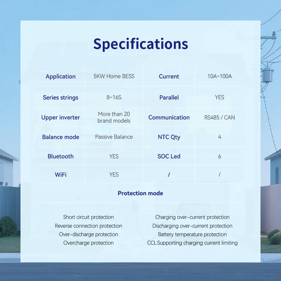 PACEex 16S100A LiFePO4 BMS with Multi-Protection PCB-Reliable Safe Energy Storage Battery Management System for Your Devices