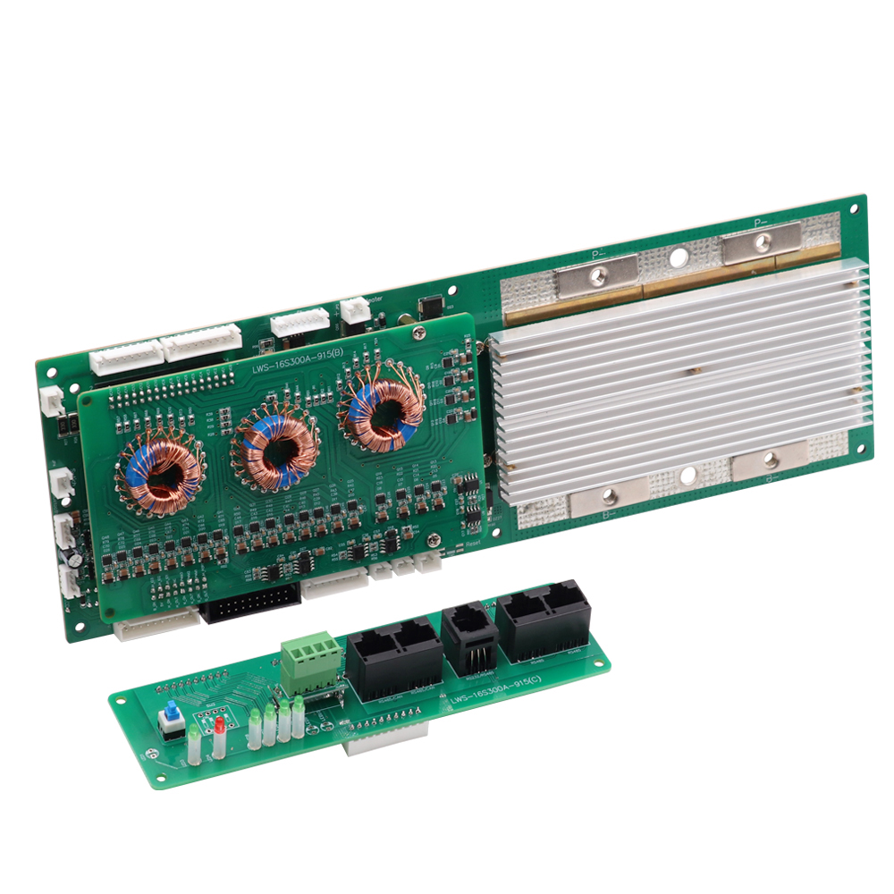 Active Balance Battery Management System Battery Repair Function 100A 200A 16S Lifepo4 BMS With BT NTC RS485