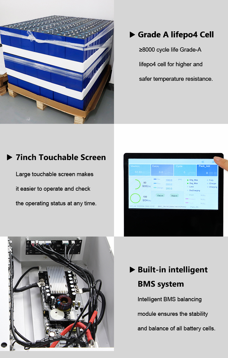 EU Stock Batterie Lithium 15kwh Solar Energy Storage 300AH 51.2V Lithium Battery 10kw Fast Delivery