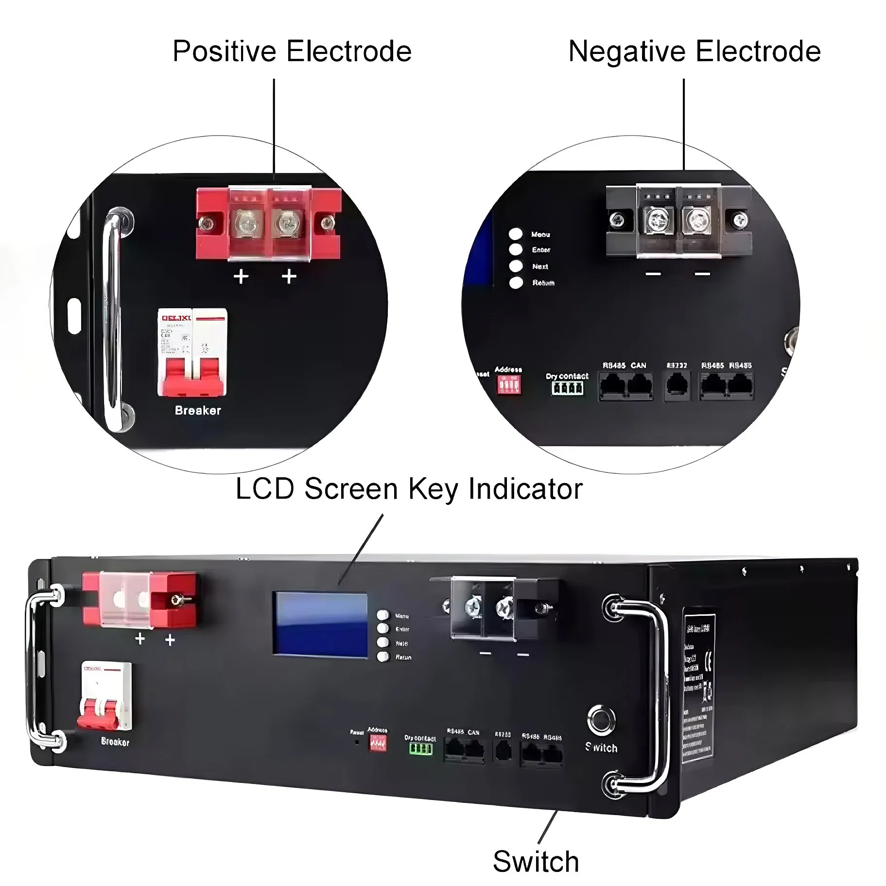 Backup Power 51.2V 100ah Rack Energy Storage Battery for Telecommunication Base Stations