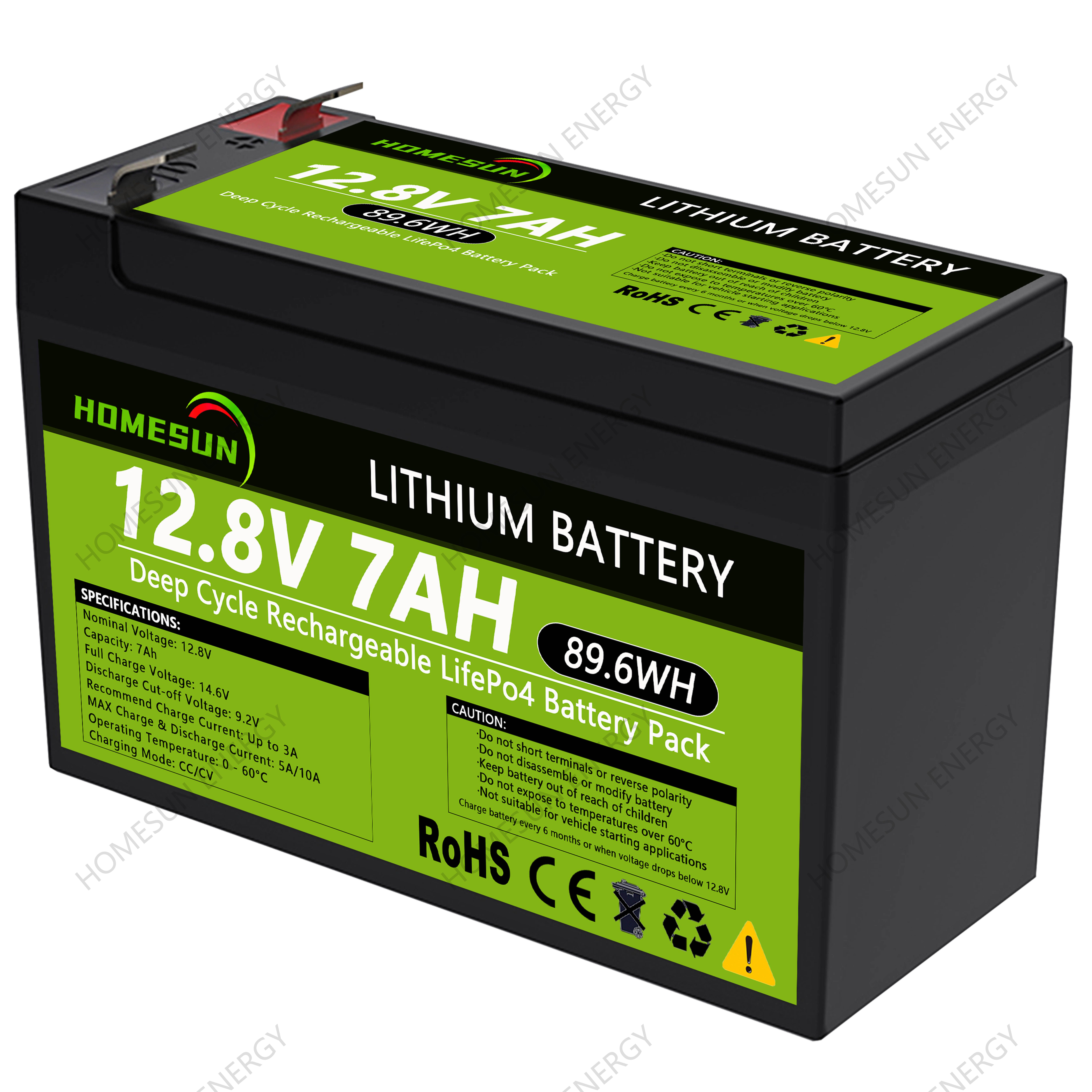12.8V 7AH Front