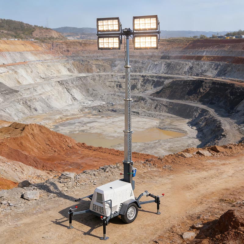 Cost Effective Mobile Solar Light Tower For Off Grid And Remote Locations Mobile Solar Light Tower