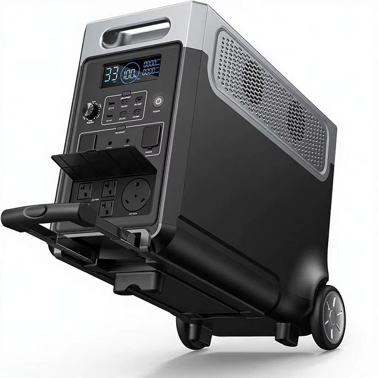 3840Wh Portable Power Station 120V AC Outlets X5 2.5H Fast Charge 3600W LiFePO4 Battery Solar Generator for Home Outdoor
