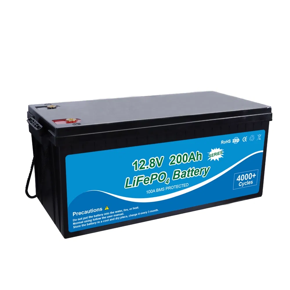 12V 200ah LiFePO4 Battery Lead Acid Replacement Deep Cycle Lithium Battery for Solar RV Marine