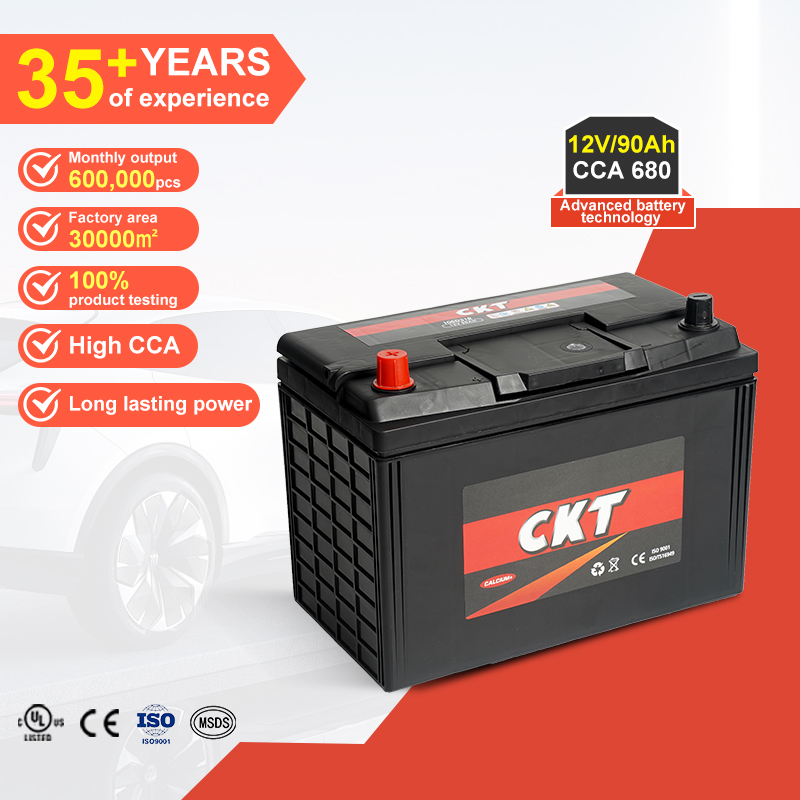 High Performance Cold Resistance Rechargeable Auto Battery 12V 80Ah Electric Vehicles JIS Standard Portable Cars Battery