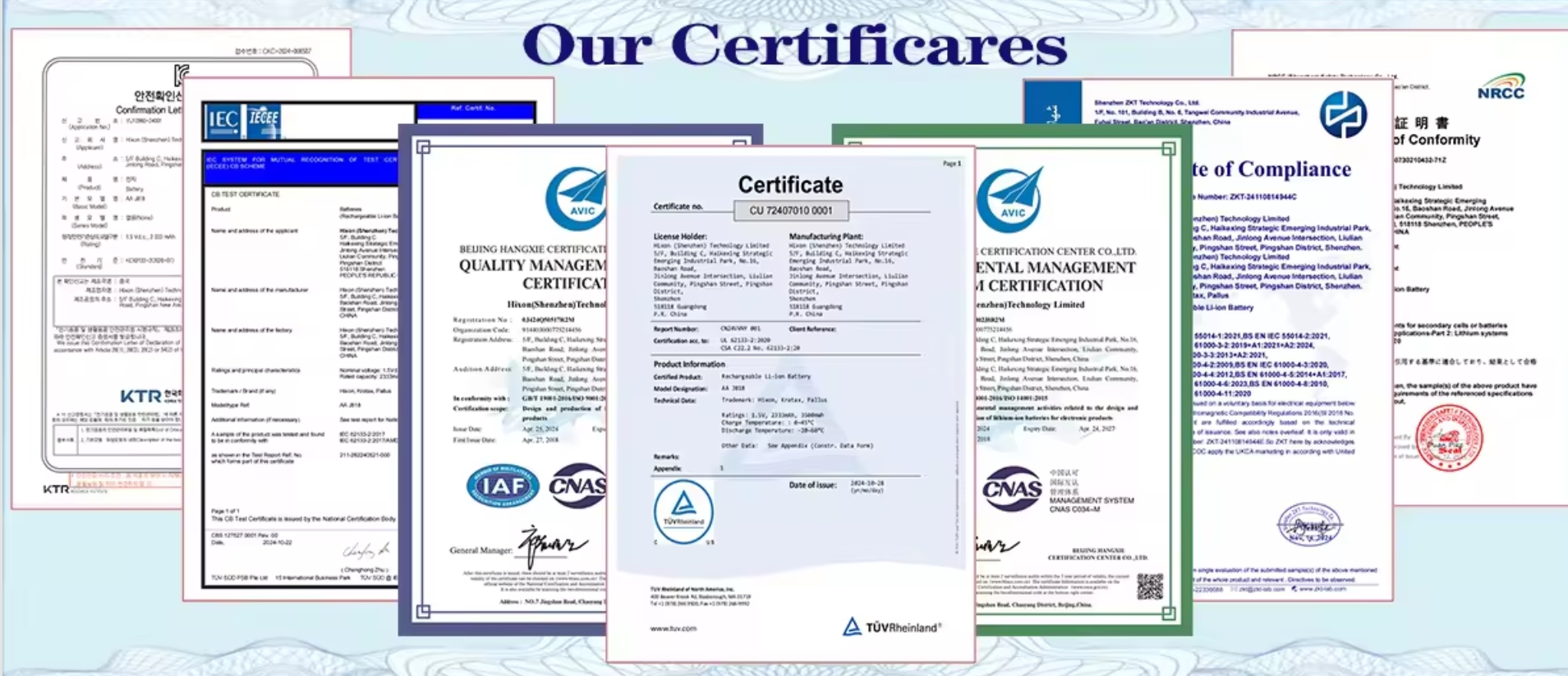 Certifications Grid