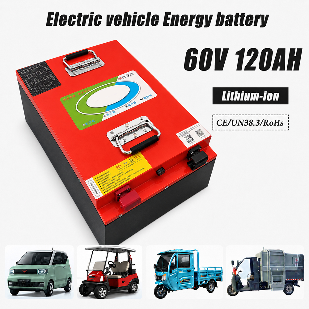 Smart 60V 72V 100Ah 120Ah 200Ah LiFePo4 Lithium Battery Pack for Three Wheels Vehicle Tricycle Pedicab