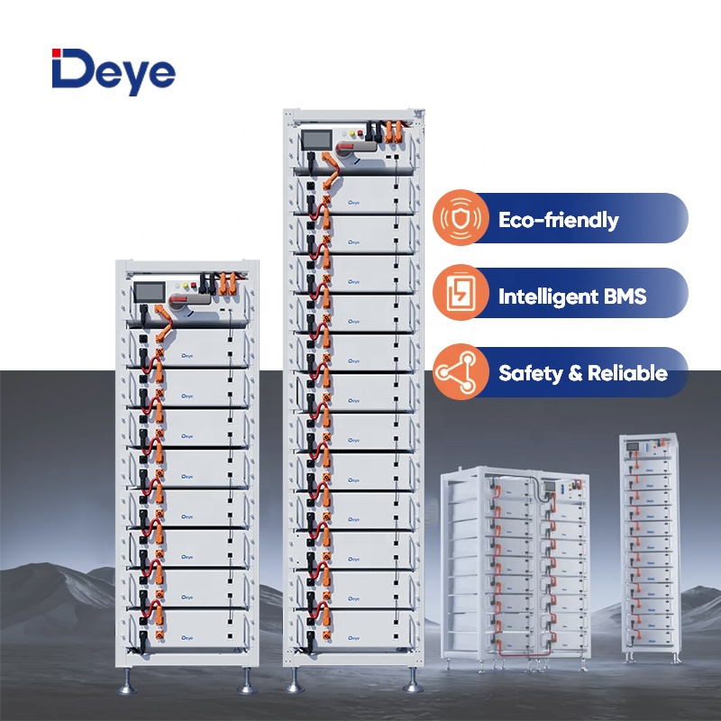Poland in Stock Deye Bos-g Pro 5.1 BOS-G-Pack5.1 Lifepo4 Hv 51.2 V 100ah 5.12 Kwh High Voltage Lithium Battery