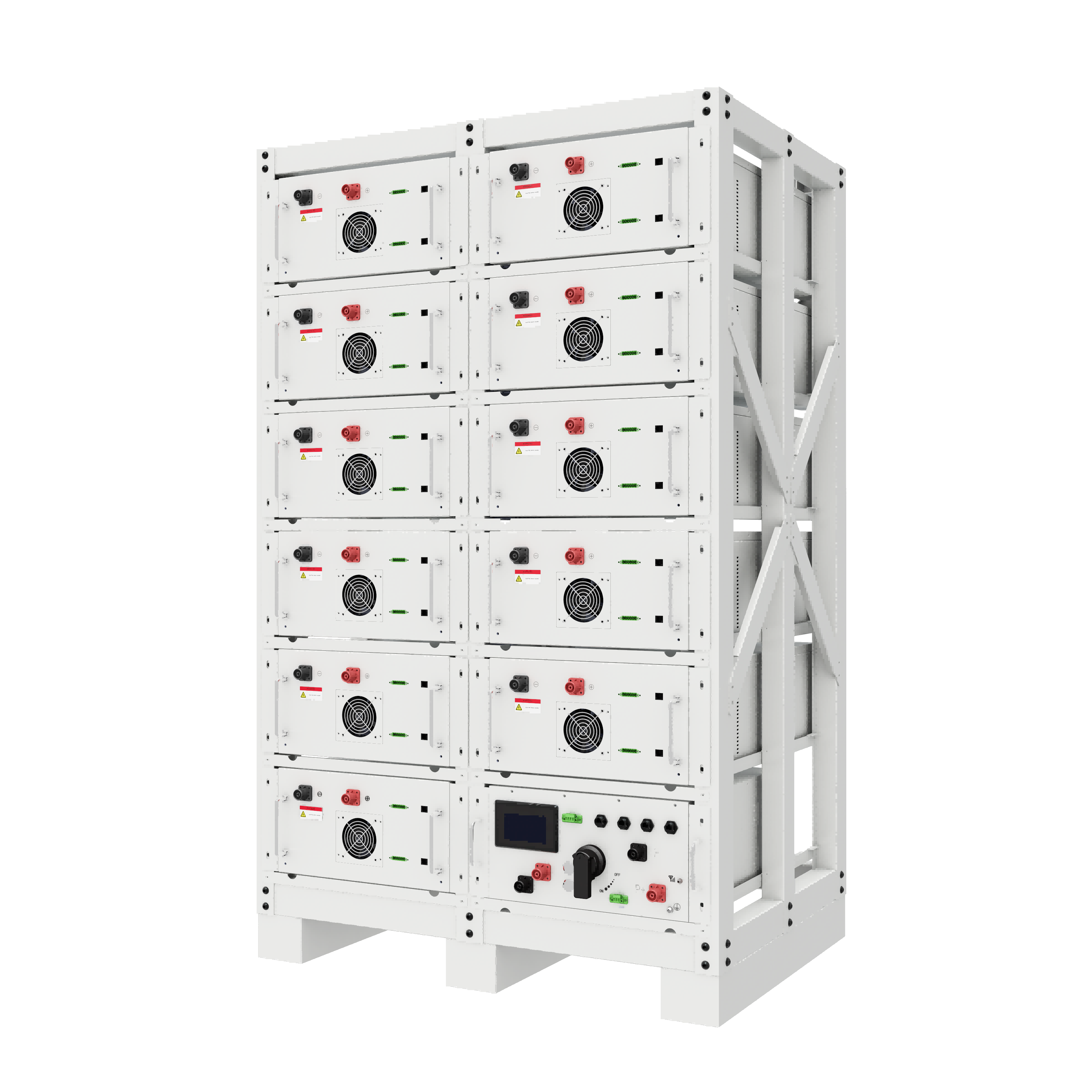 Commercial Grade 100kW 125kW Hybrid Solar System, All in One Solar Power Backup Set with 200-250kWh Battery Storage