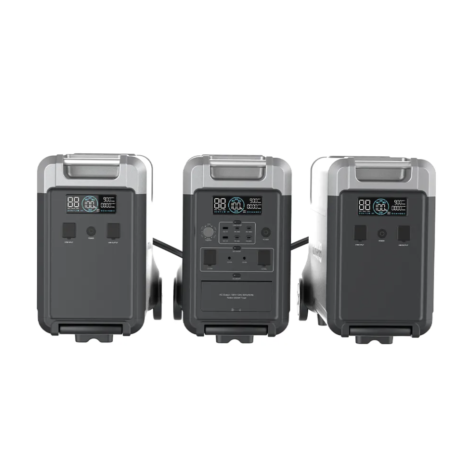 Portable Home Energy Storage Power Station Solar Panel Car Power Source MPPT Jump Starter External Battery Flashlight